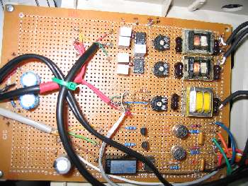 Vero board of the interface